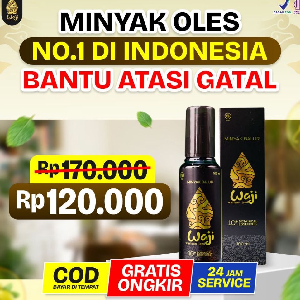 Jual Waji Minyak Balur Warisan Jawa Herbal Original Obat Gatal Pijat