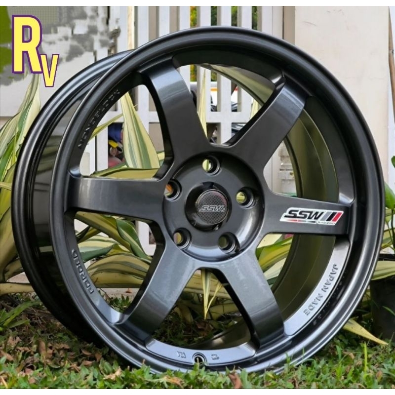 Jual Velg Racing Mobil R17 Lebar 8 TE37 SSW ORIGINAL THAILAND Velg