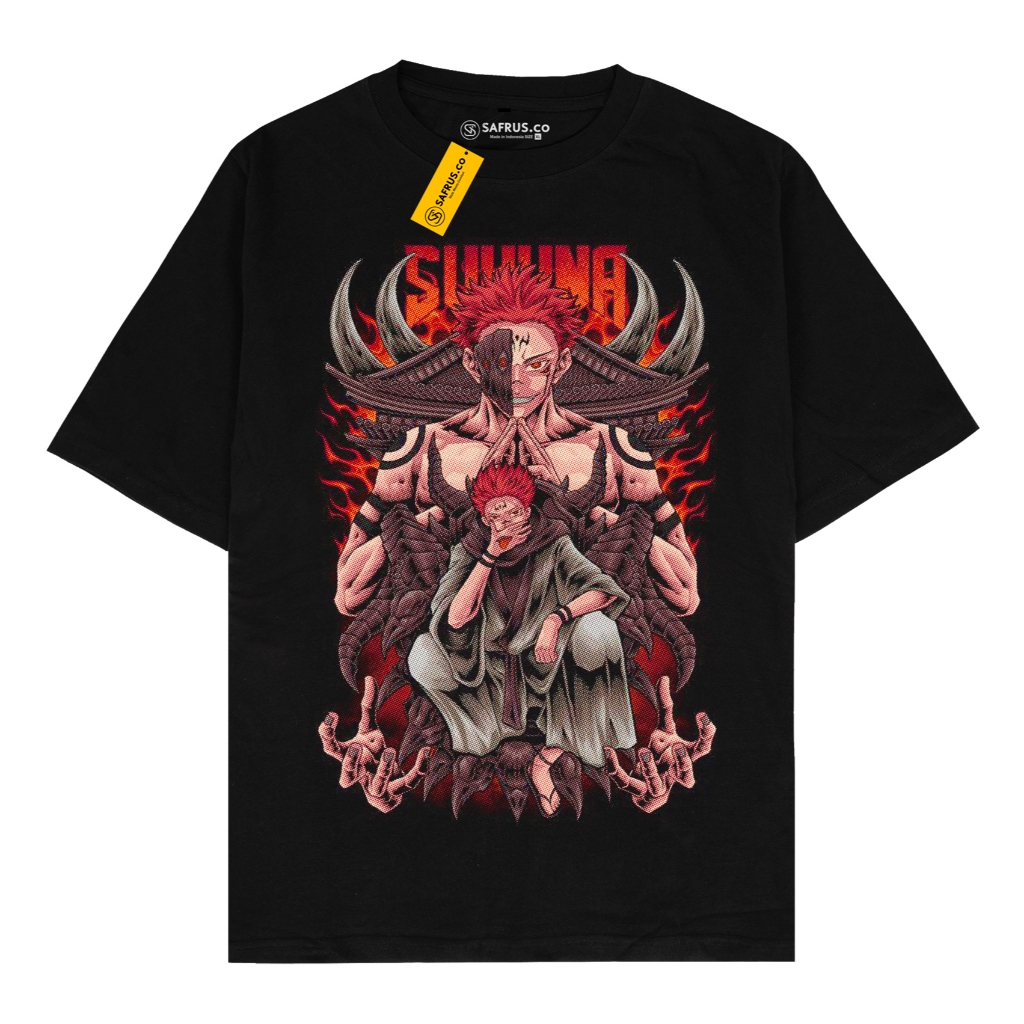 Jual Safrus Kaos Baju Distro Anime Ryomen Sukuna Jujutsu Kaisen