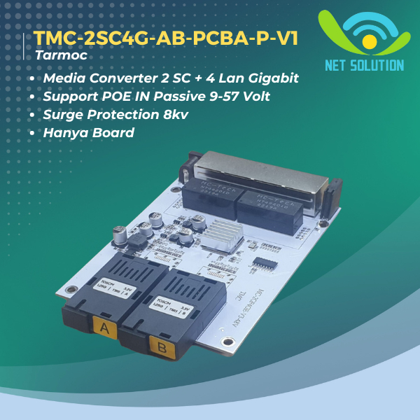 Jual Tarmoc TMC 2SC4G AB P V1 PCBA Media Converter Switch 2SC 4LAN