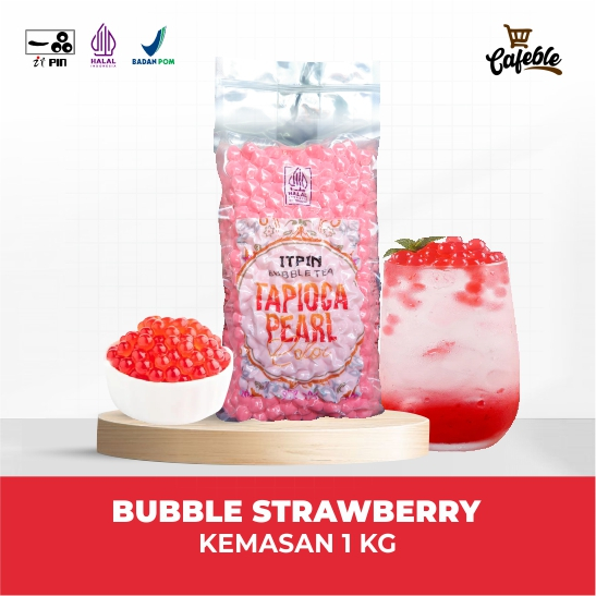 Jual Itpin Tapioca Pearl Bubble Boba Strawberry Kemasan Kg Shopee