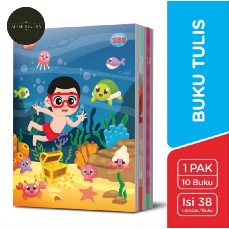 Jual Buku Tulis SIDU SINAR DUNIA 38 Lembar 1 Pack Isi 10 Buku