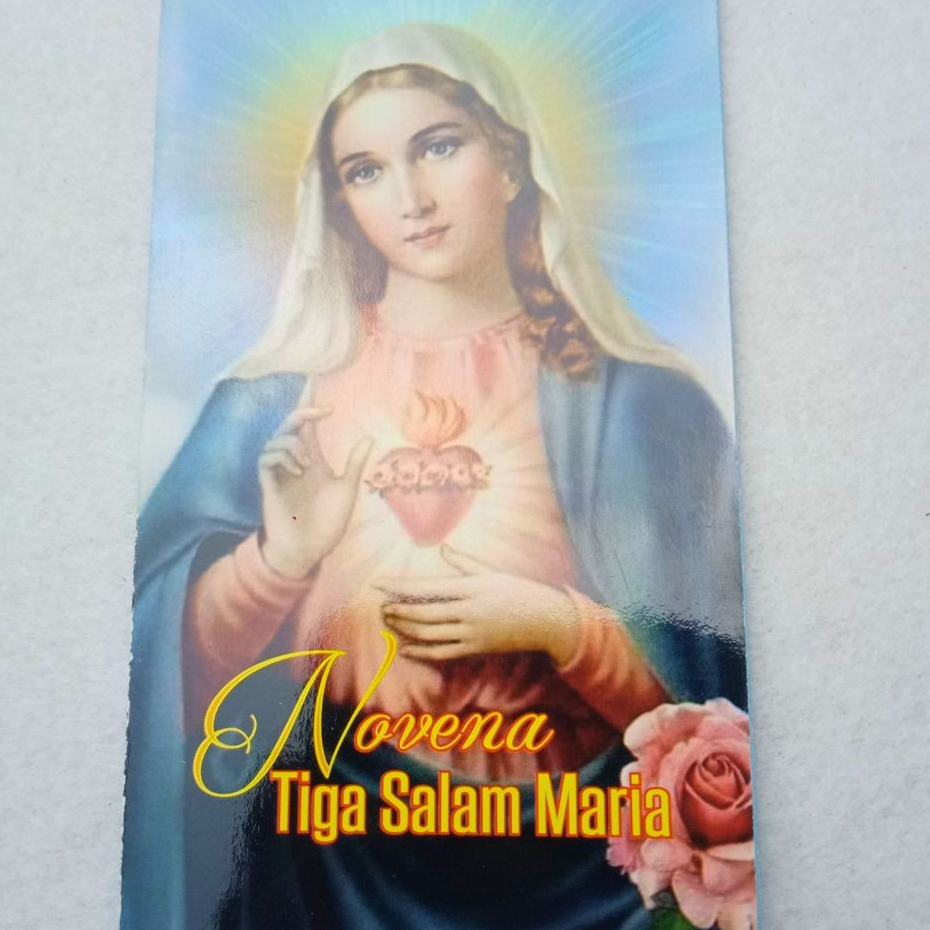 Jual Lembaran Doa Katolik Untuk Doa Novena Tiga Salam Maria Shopee