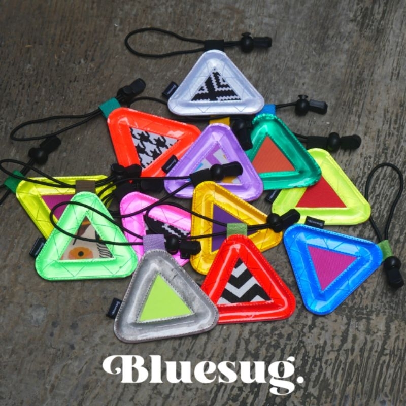 Jual Triangle Reflektor Segitiga Sepeda Bluelug Pemantul Cahaya