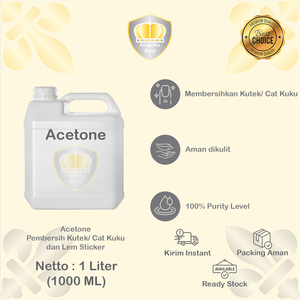 Jual Acetone 1 Liter Aseton 1 Liter Pembersih Kutek 1 Liter