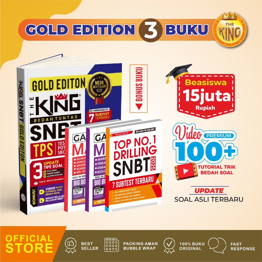 Jual Buku SNBT 2025 UPDATE SOAL ESSAY ISIAN SINGKAT The King Bedah