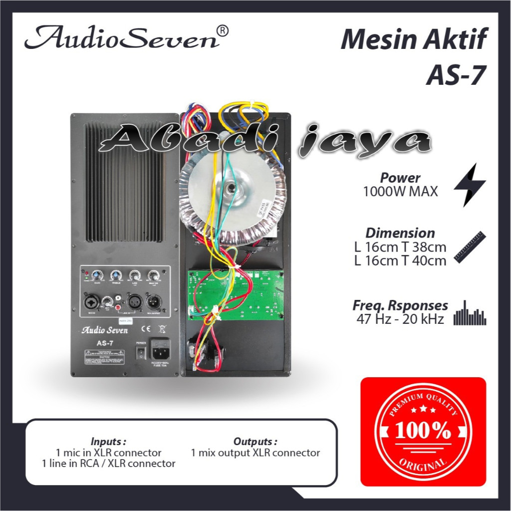 Jual Mesin Speaker Aktif Power Kit Aktif Watt As As Original