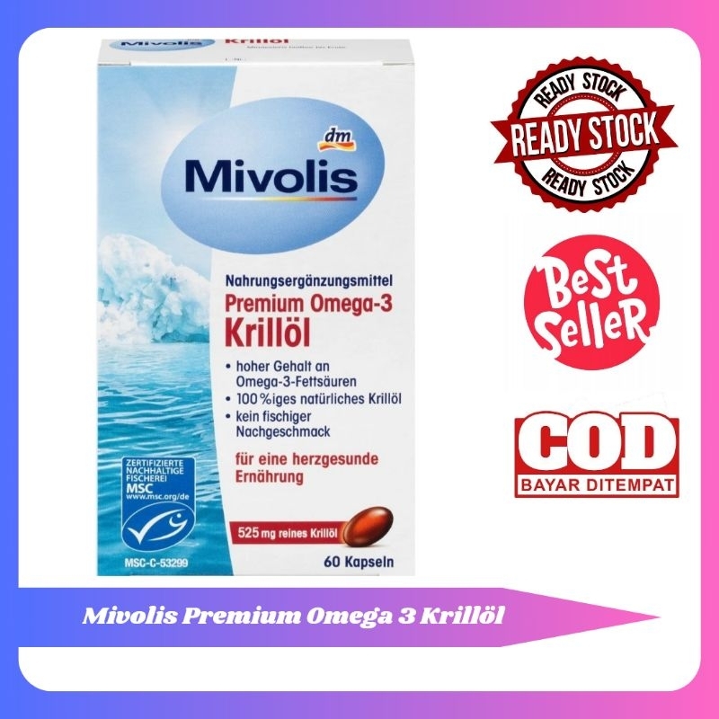 Jual Mivolis Omega 3 Premium Krill Oil 525mg Made In Germany 60 Butir