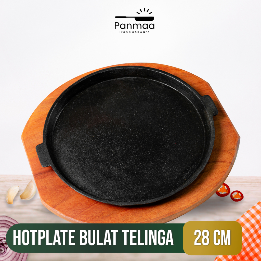 Jual PANMAA Cast Iron Hot Plate Steak Pepperrice Piring Bulat 28cm