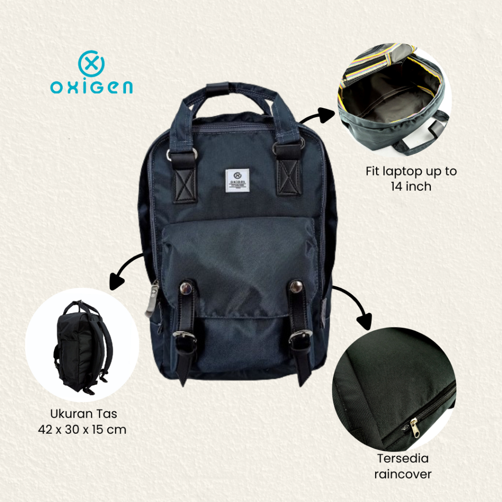 Jual Oxigen Backpack Baltimore Tas Ransel Laptop Shopee Indonesia