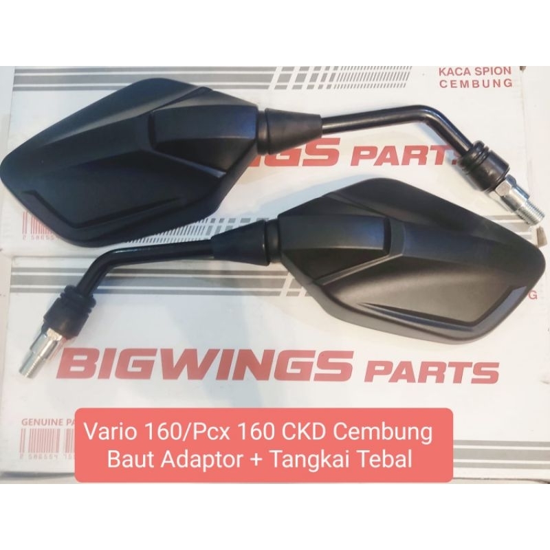 Jual Spion Standar Vario 160 New Kaca Cembung Spek Original Pakai Baut