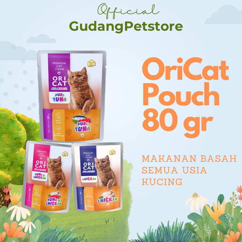 Jual Oricat Pouch Gr Ori Cat Pouch Makanan Kucing Basah Adult