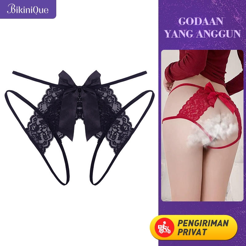 Jual Bikinique Celana Dalam Seksi Renda Sobek Lingerie Wanita