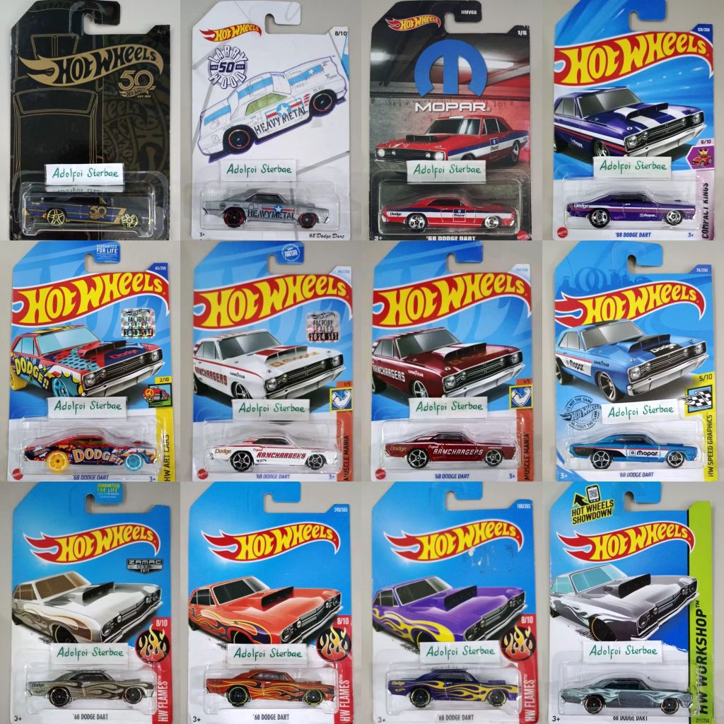Jual Hotwheels Hot Wheels 68 Dodge Dart Mopar Hw Speed Graphics Hw