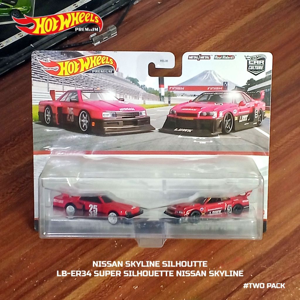 Jual Hot Wheels Premium Two Pack LBWK Nissan Skyline Super Silhouette