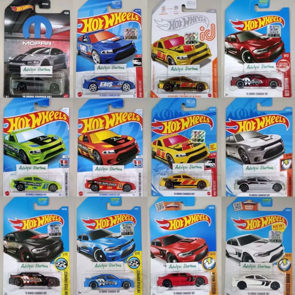 Jual Hotwheels Hot Wheels 15 Dodge Charger Srt Factory Sealed Red
