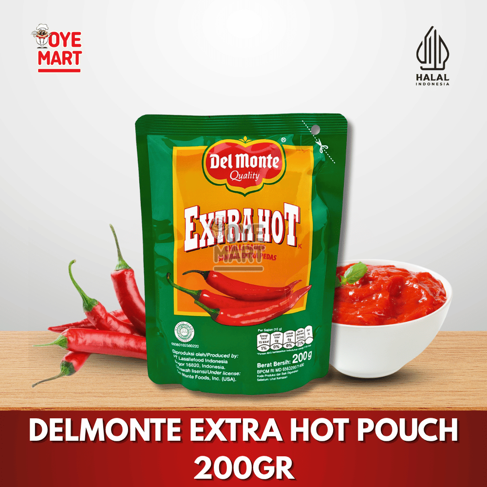 Jual DELMONTE EXTRA HOT POUCH 200GR SAUS SAMBAL PEDAS DEL MONTE
