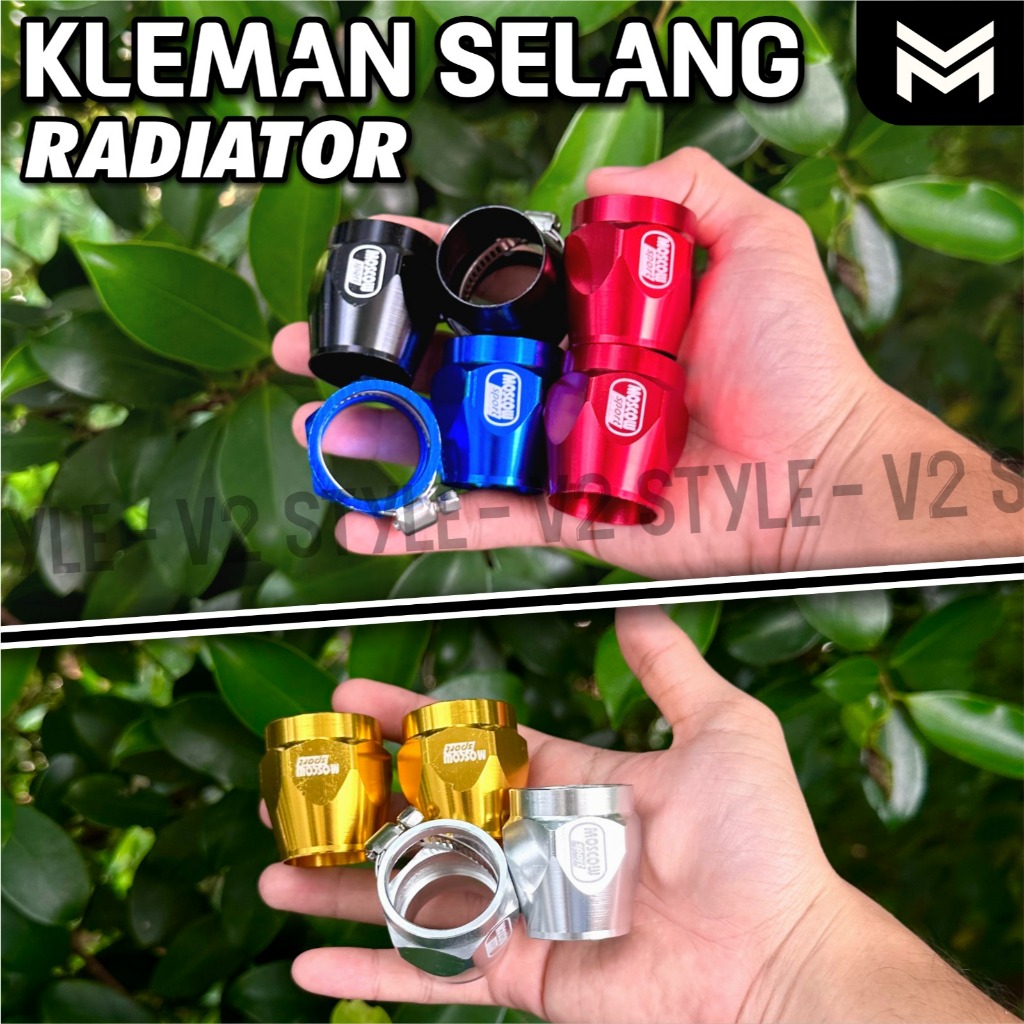 Jual SET 2pcs KLEMAN SELANG RADIATOR BREKET SETELAN SLANG RADIATOR