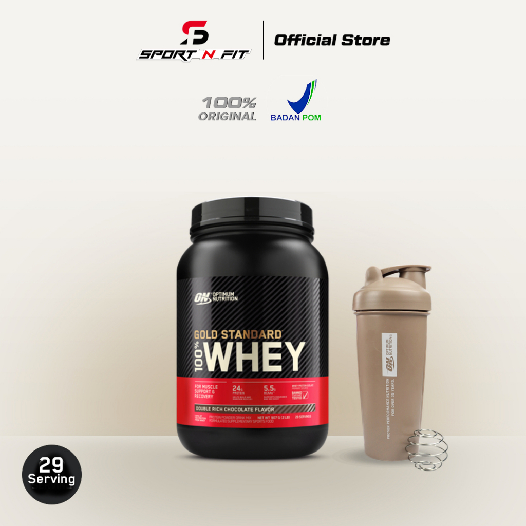 Jual Optimum Nutrition WHEY GOLD STANDARD 2Lb 907gram Shopee