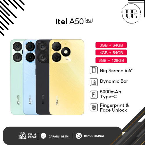 Jual Itel A50 3GB 64GB 4GB 64GB 4GB 128GB Octa Core Garansi