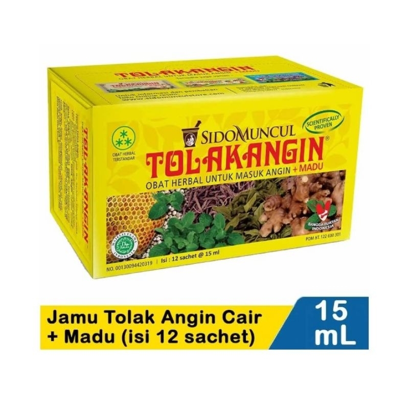 Jual Jamu Tolak Angin Cair Madu Isi Sachet Shopee Indonesia