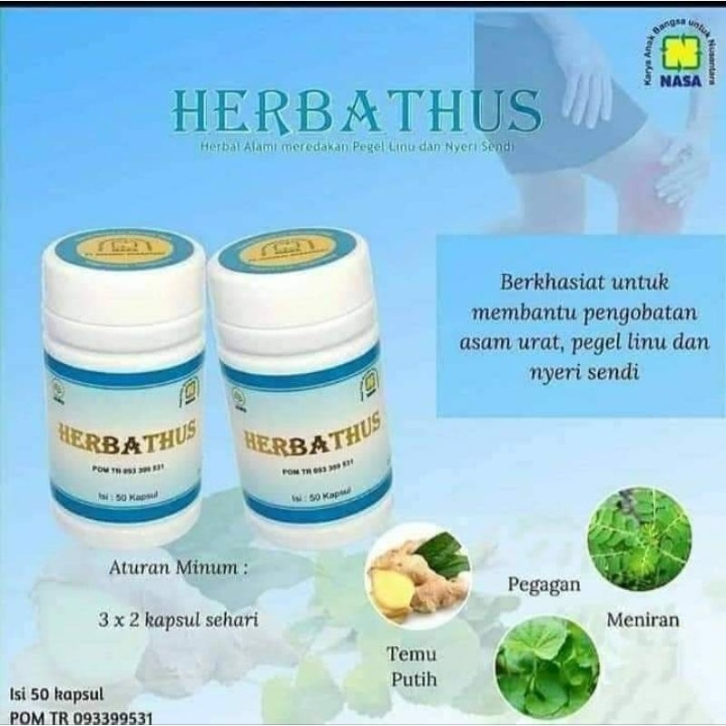 Jual Herbathus Nasa Original Meringankan Asam Urat Pegal Linu Nyeri