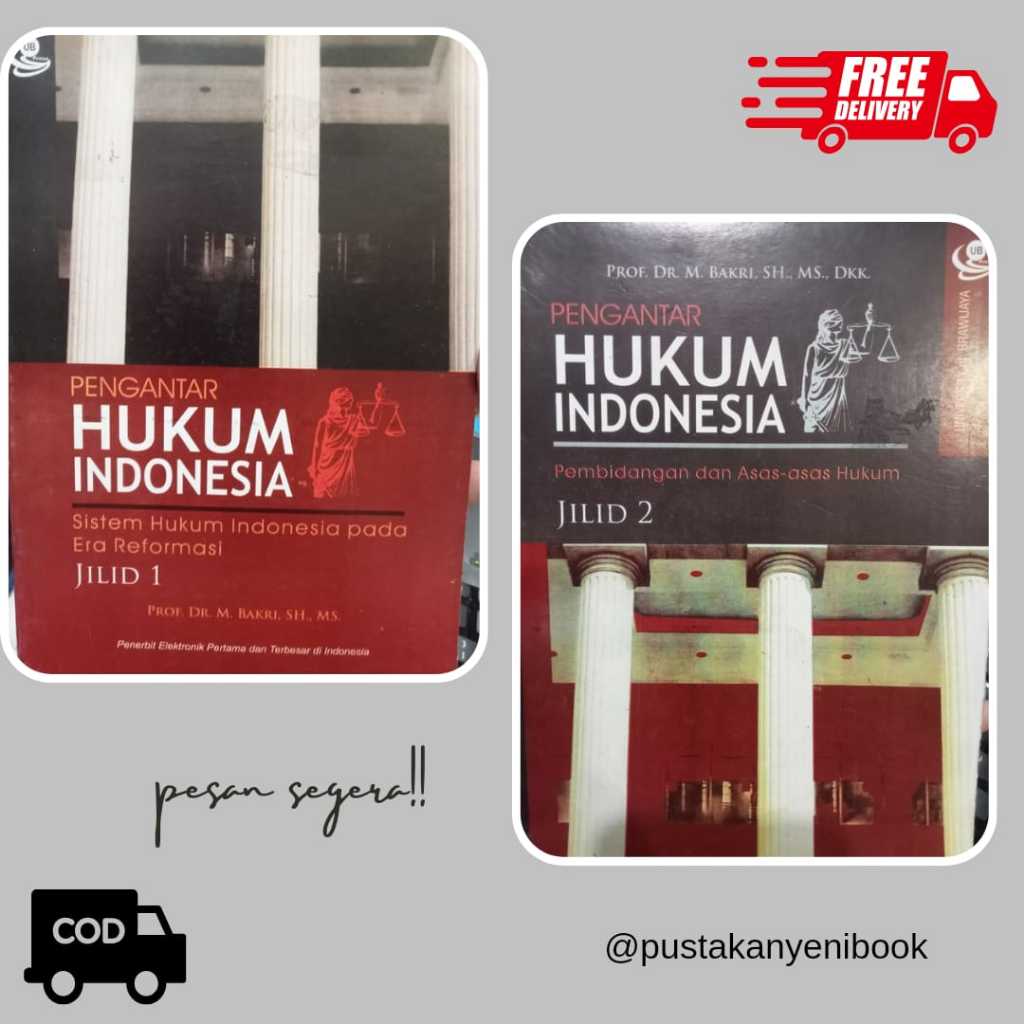 Jual Buku Pengantar Hukum Indonesia Jilid Jilid Terbaru Shopee