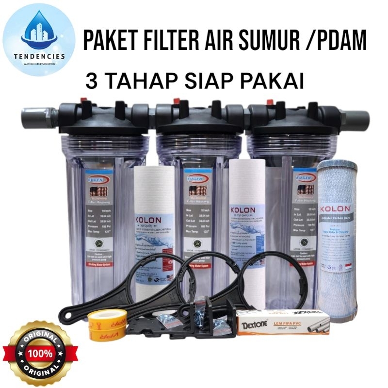 Jual Paket Filter Air Sumur Atau Pdam Tahap Ssc Housing Filter