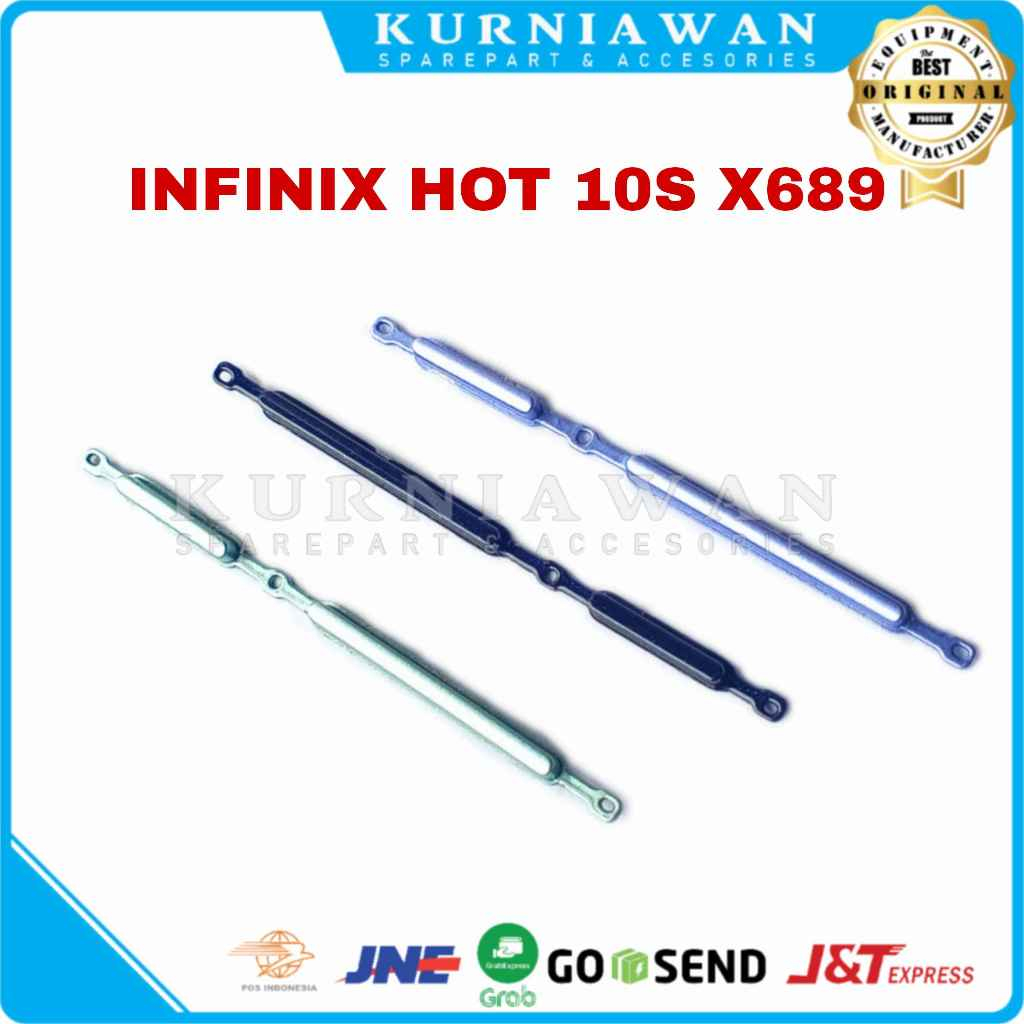 Jual Tombol Luar Infinix Hot 10S X689 Rubber Power On Off Volume Pernik