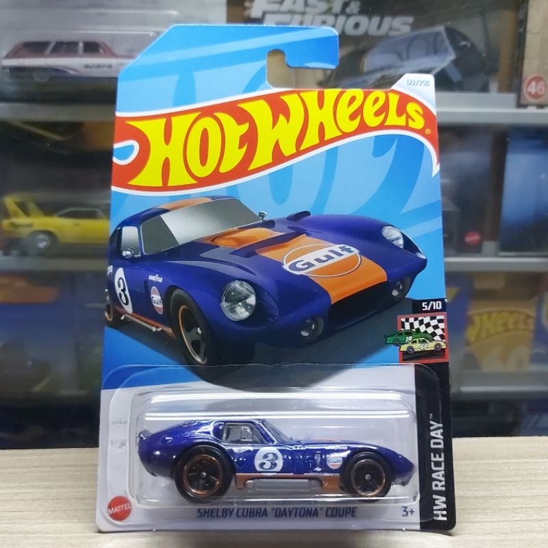Jual HOT WHEELS SHELBY COBRA DAYTONA COUPE DARK BLUE Q 2024 GULF Shopee Indonesia