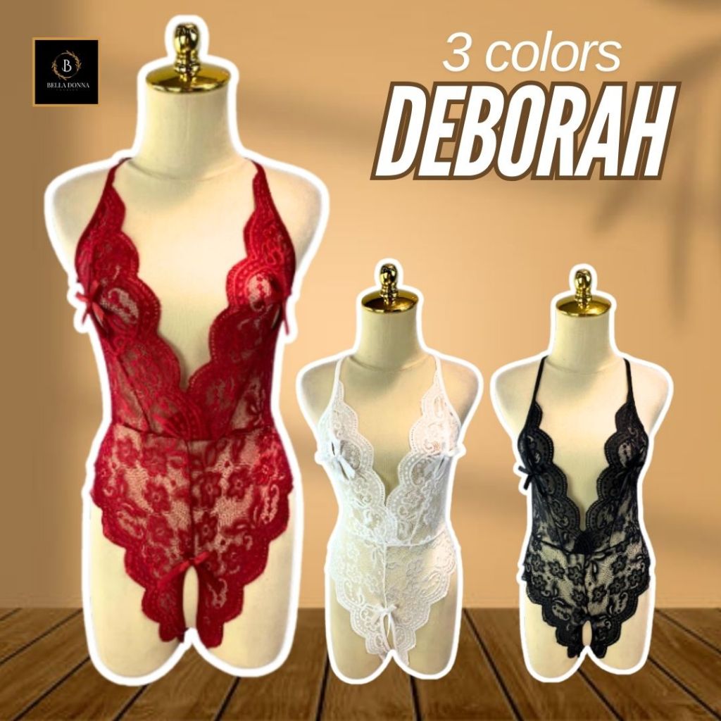 Jual Belladonna Id COD Lingerie One Piece DEBORAH Bodysuit All Size
