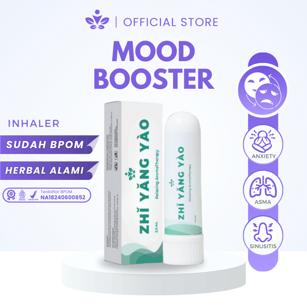 Jual ZHI YANG YAO Inhaler Mood Booster Aromaterapi Membangkitkan Rasa