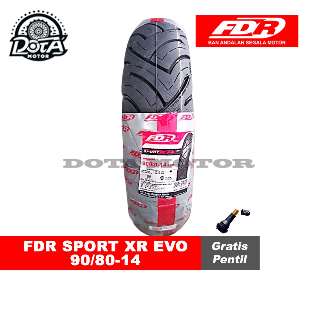 Jual Ban Tubeless Fdr Sport Evo Xr Untuk Matic Bonus Pentil