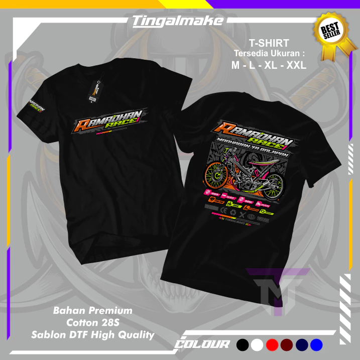 Jual Kaos Ramadhan Race R1 Baju T Shirt Distro Marhaban Ya Balapan Kaos