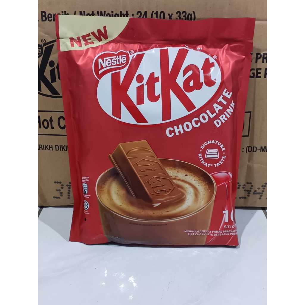 Jual NESTLE KITKAT Hot Chocolate Drink Malaysia 33g X 10 Sachet Ori I