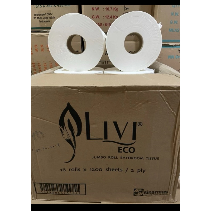 Jual Livi Eco Jumbo Roll Bathroom Tissue Jrt Sheet Dus