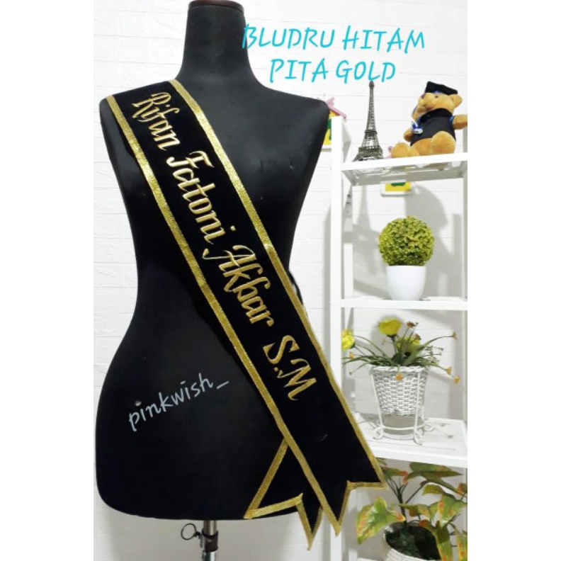 Jual Selempang Selendang Slempang Wisuda Bludru Pita Bordir Express