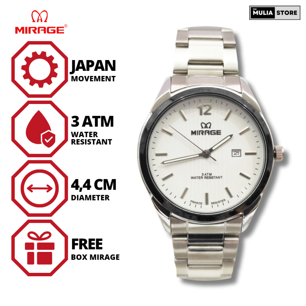 Jual Jam Tangan Pria Mirage 7570 BRP M Analog Shopee Indonesia