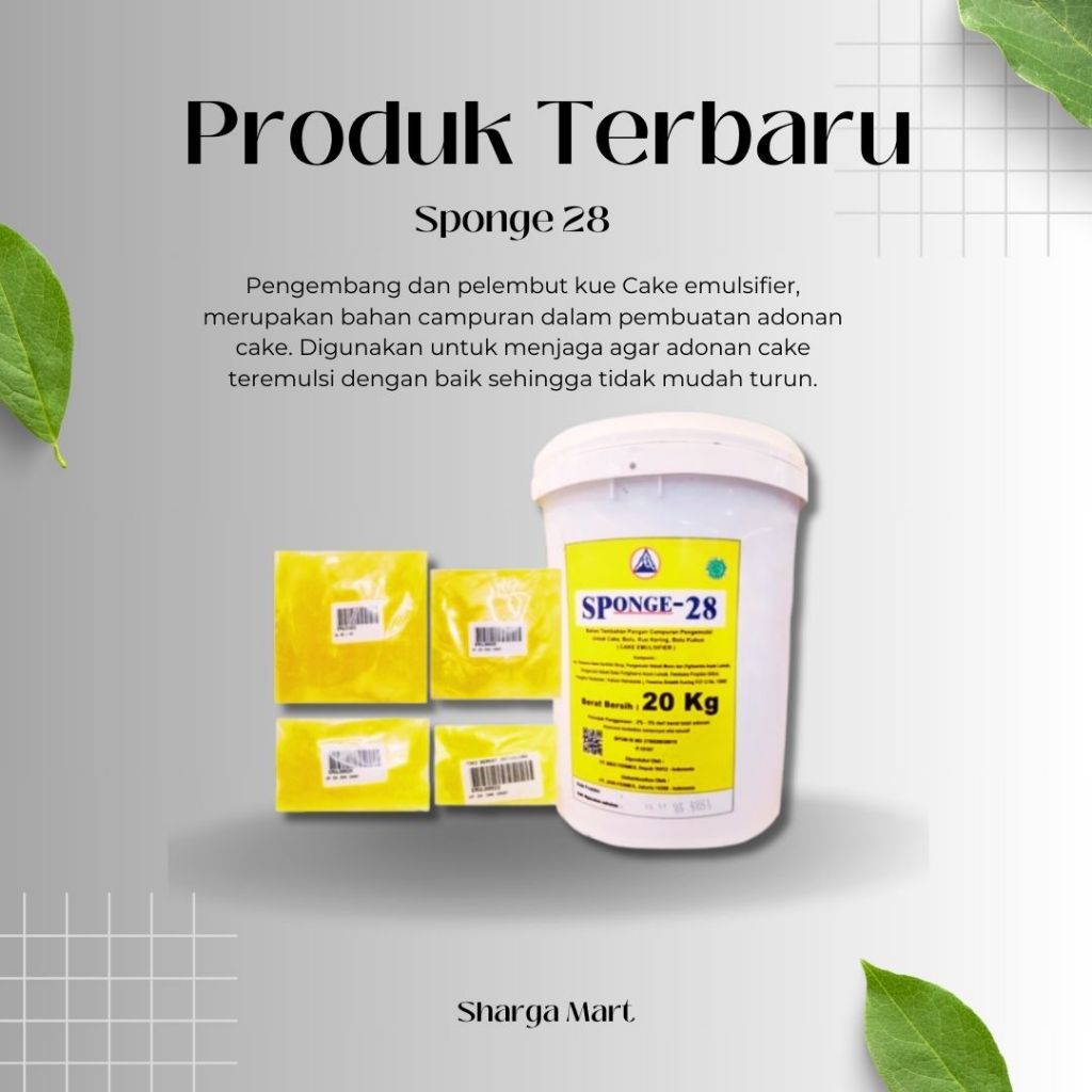 Jual Sp Cake Emulsifier Sponge Repack Kg Sp Shopee