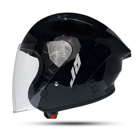 Jual Helm Mla J Grey Glosy Kaca Bening Half Face Premium Untuk Pria