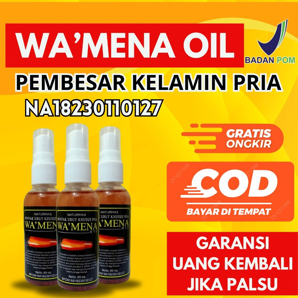 Jual MINYAK PIJAT WA MENA DAUN TIGA JARI OIL Pembesar Mister P