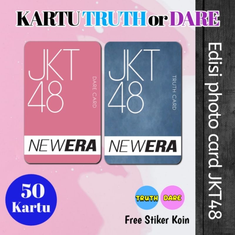 Jual Kartu Permainan Truth Or Dare Kartu Edisi Photocard JKT48 Shopee