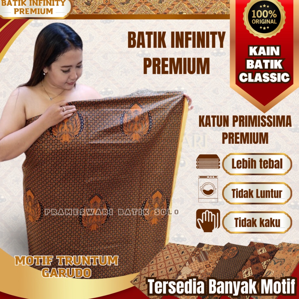 Jual Obral Puas Kain Batik Jarik Klasik Solo Motif Truntum Garuda Jarit