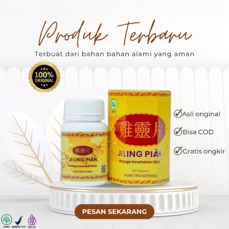 Jual JI LING PIAN Kapsul Herbal Obat Batu Ginjal Infreksi Saluran Kemih