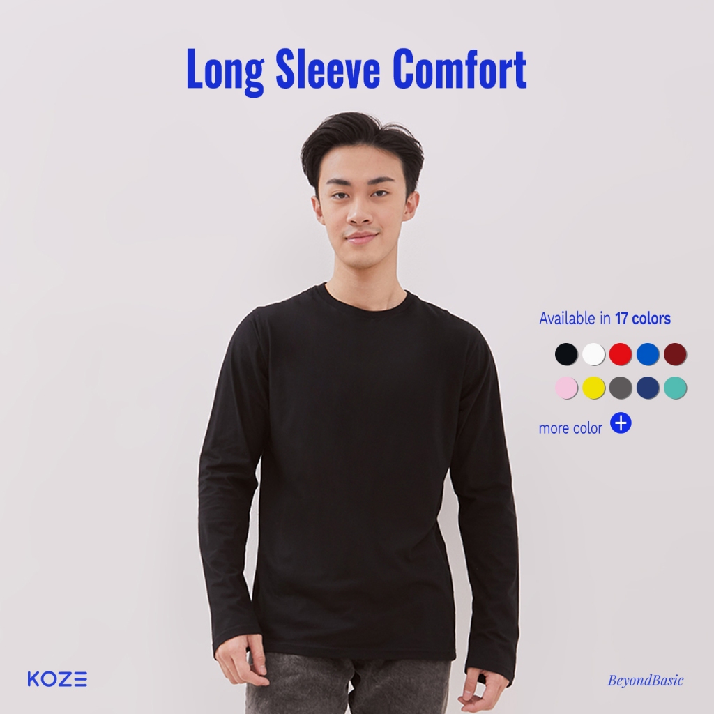 Jual KOZE Long Sleeve Premium Comfort Premium Combed 30S T Shirt