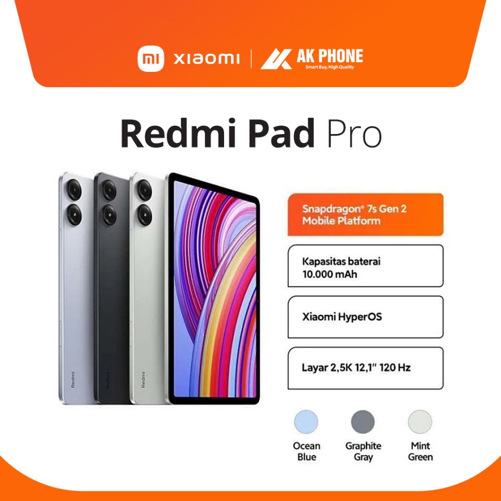 Jual Xiaomi Redmi Pad Pro 8 256GB Garansi Resmi AK PHONE JAMBI