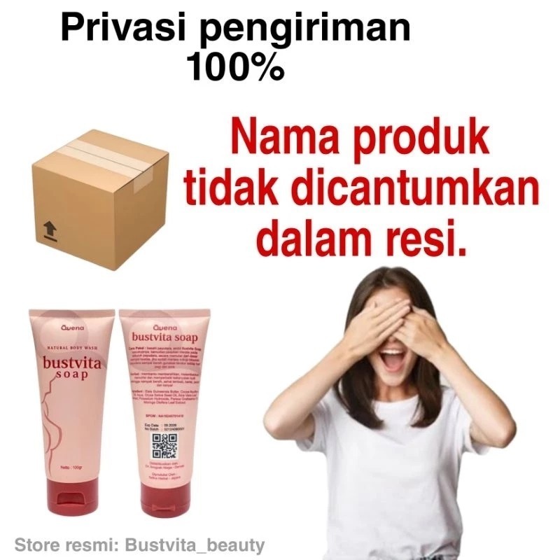 Jual QUENA BUSTVITA SOAP SABUN PENGENCANG DAN PEMBESAR PAYUDARA AMPUH