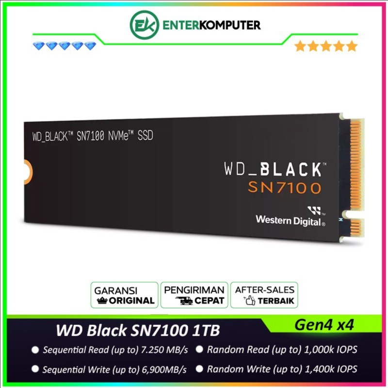 Jual Ssd Wd Black Sn Nvme Ssd Tb M Pcie Gen X Ssd Tb