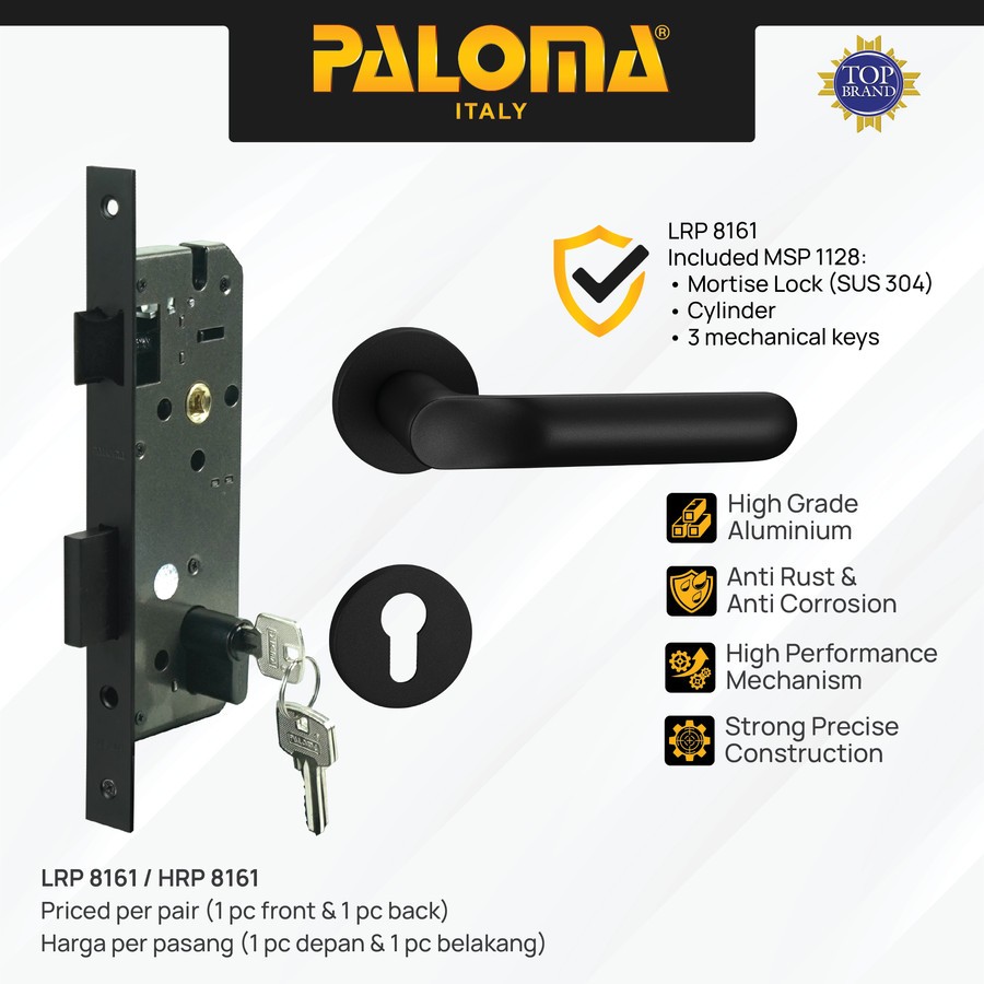 Jual PALOMA Gagang Pintu Door Handle Pintu Roses Lever Engkol Pisah