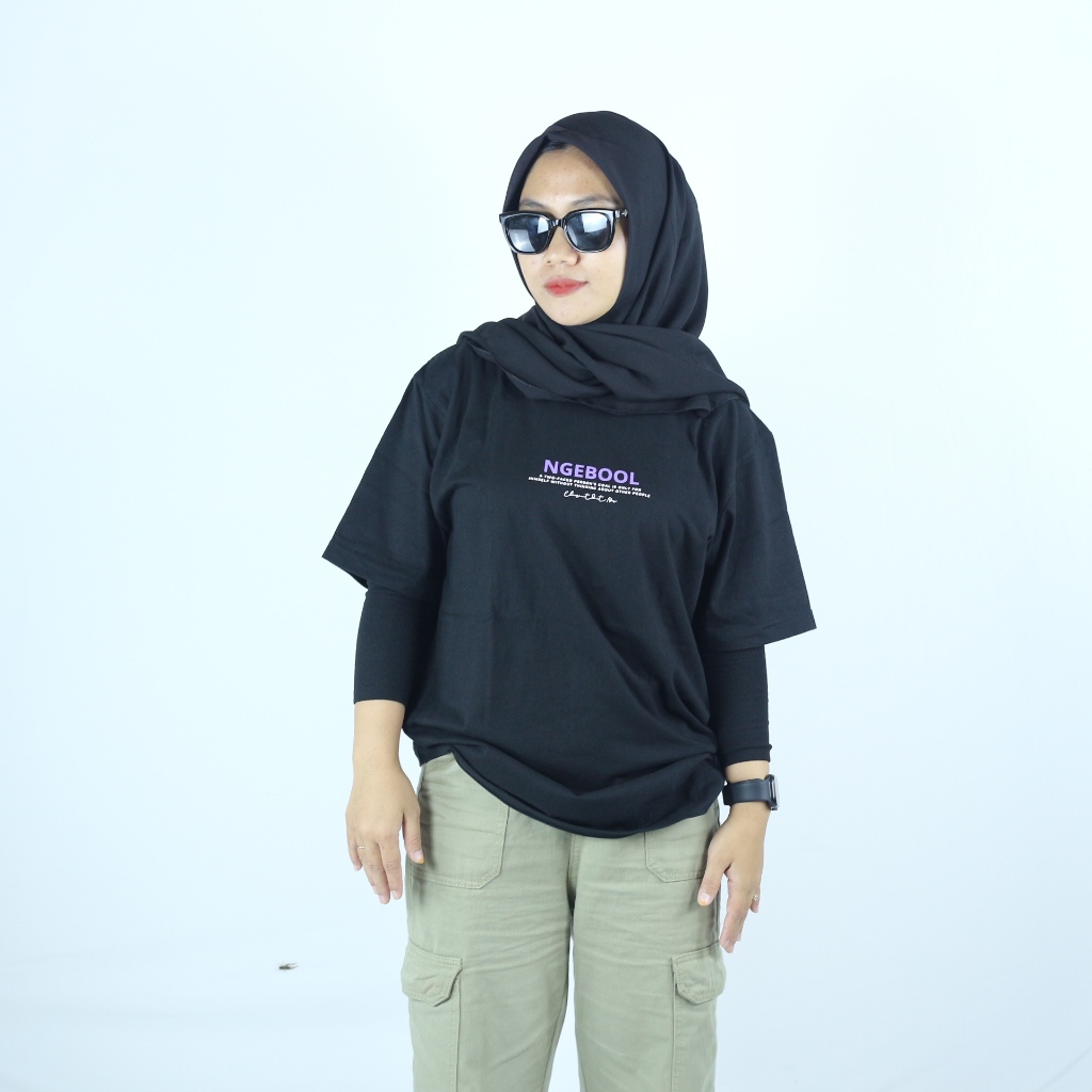 Jual Ngebhuls T Shirt Oversized Atasan Baju Kaos Oversize Pria Wanita